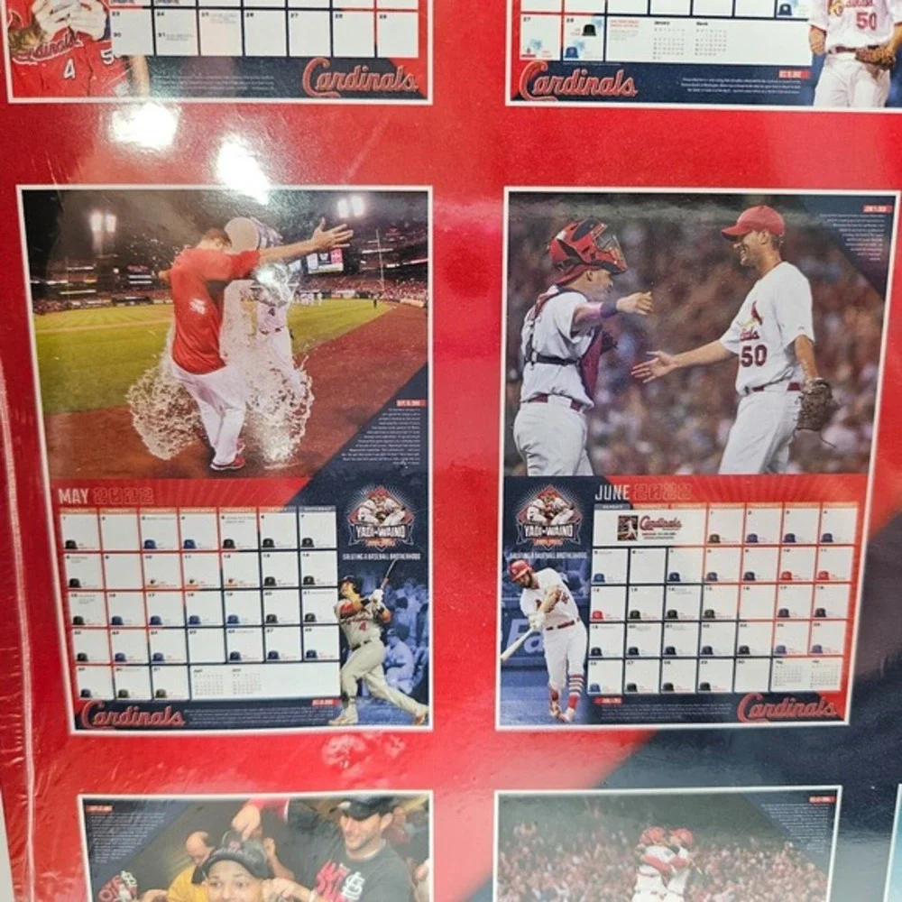 St Louis‎ Cardinals 2022 Baseball Calendar Molina Wainwright Record Breaking New